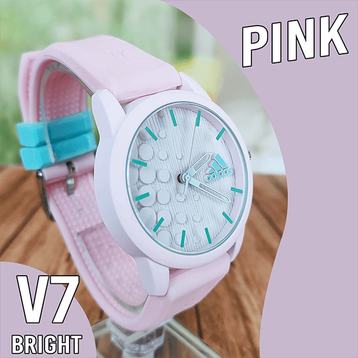 BRIGHT-V7 WATCH Jam Adidas Rubber Kualitas Premium