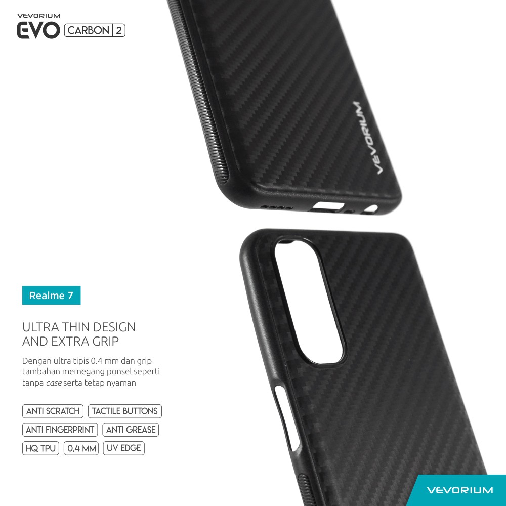 VEVORIUM EVO CARBON Realme 7 PRO Realme 7 Premium Soft Case Softcase