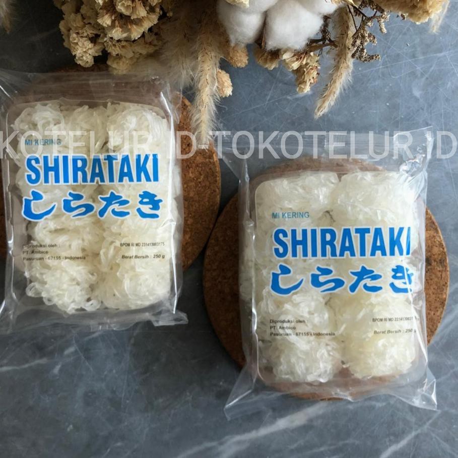 

♥ Dry Shirataki Noodle (Mie Shirataki Kering) 250Gram isi 10 ○