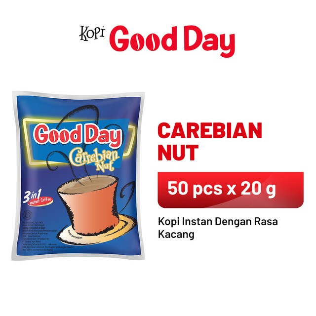 

GOOD DAY Carrebian Nut 1 Pack (50 x 20 gr)