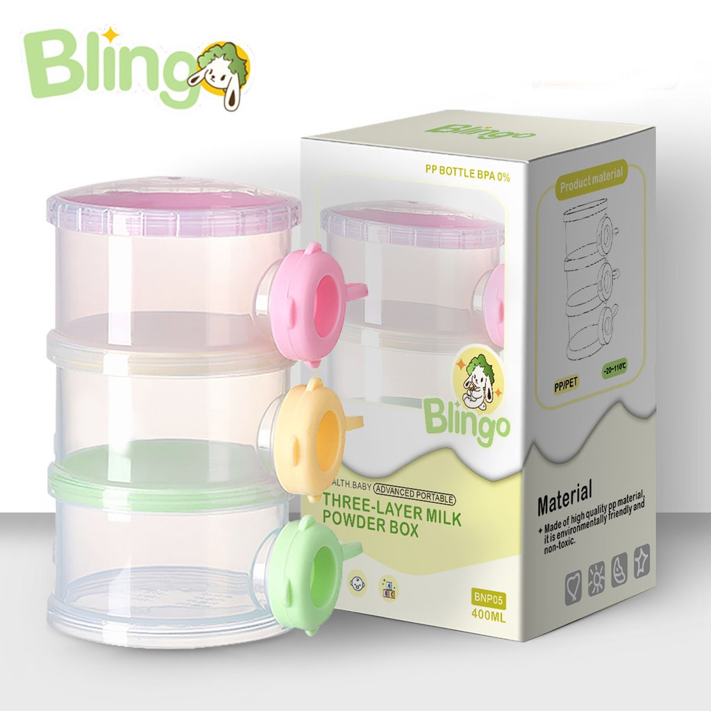 Blingo BNP05 Tempat Susu Bubuk ​Kotak Susu Bayi Toples Tempat Susu Bayi Tas Tempat Susu Bayi