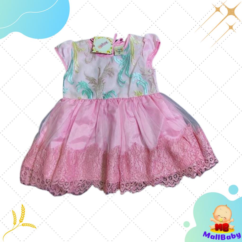 Baju Bayi Perempuan Model Dress Gaun Anak Cewek Cantik Keren Elegan Mall Baby