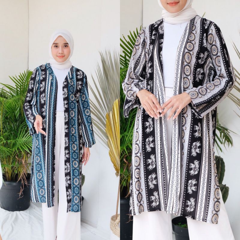 LONG OUTER JUMBO LONG OUTER BATIK LONG CARDIGAN ETNIK BATIK JUMBO