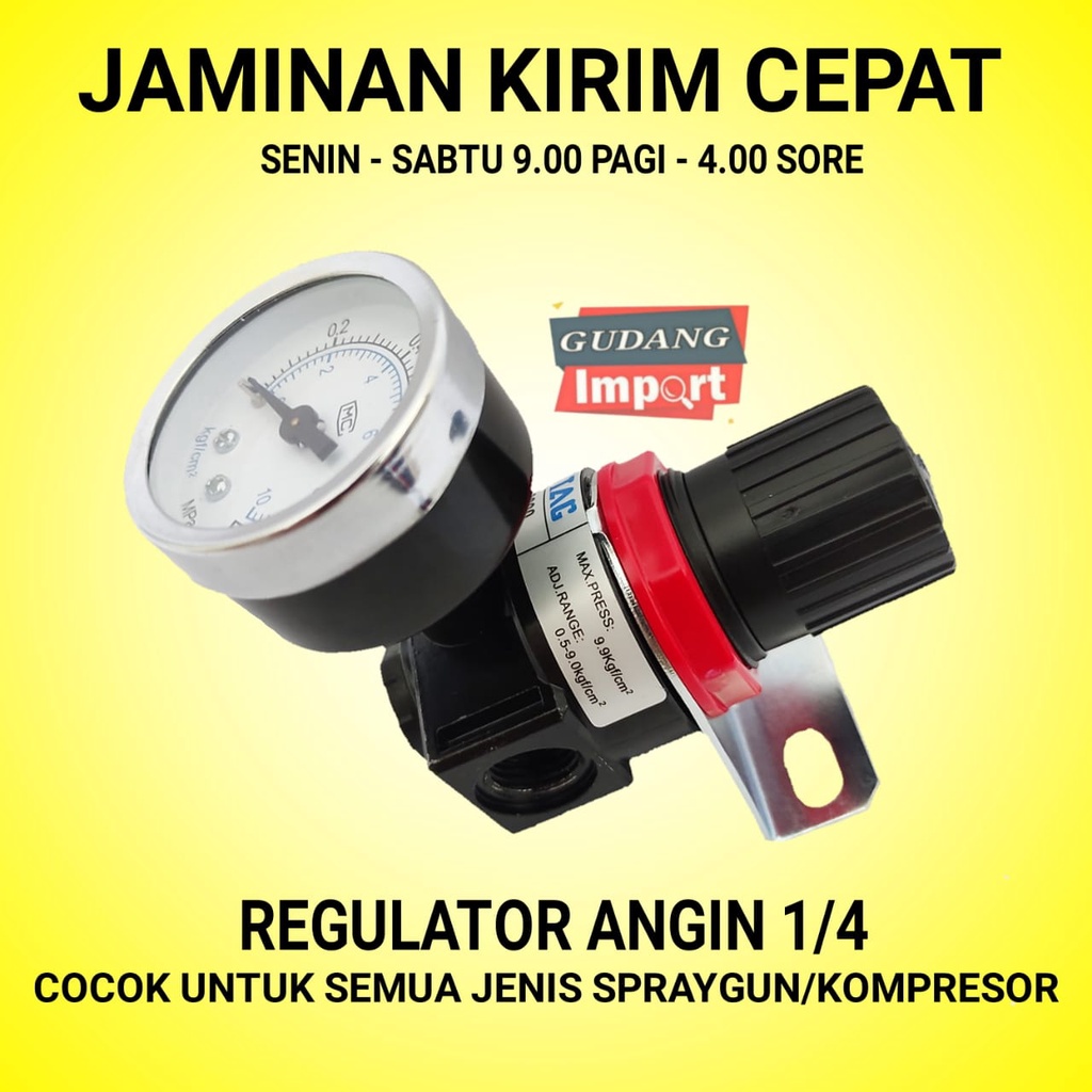 REGULATOR SETELAN ANGIN SPRAYGUN SPRAY GUN KOMPRESOR