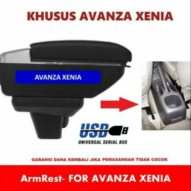 Armrest box Konsol box usb khusus xenia avanza