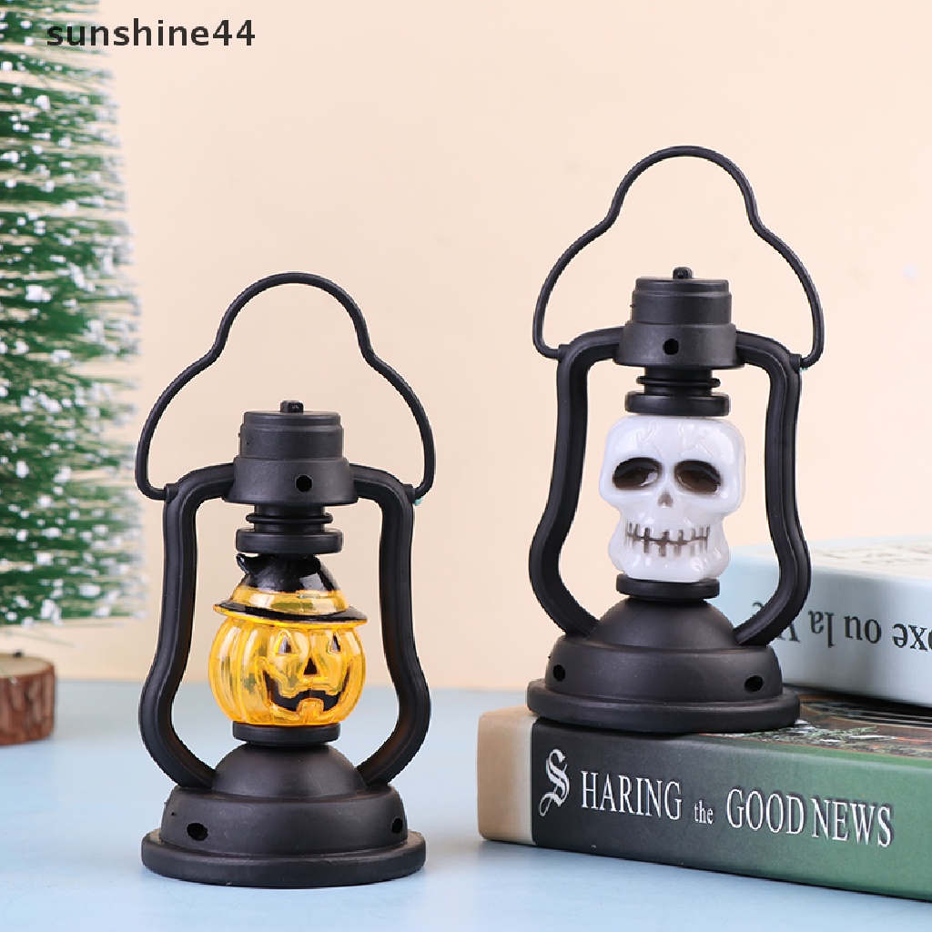 Sunshine Lampu Lentera Gantung LED Bentuk Labu / Hantu Seram Untuk Dekorasi Halloween