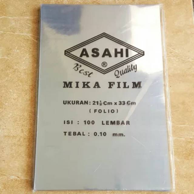 

Plastik cover mika film Asahi / plastik jilid bening transparan A4 F4 Folio