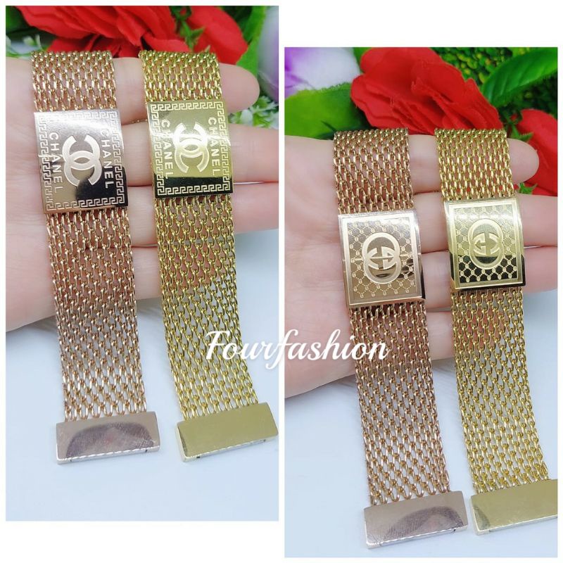 FF Gelang Titanium Magnet Premium Lapis Emas