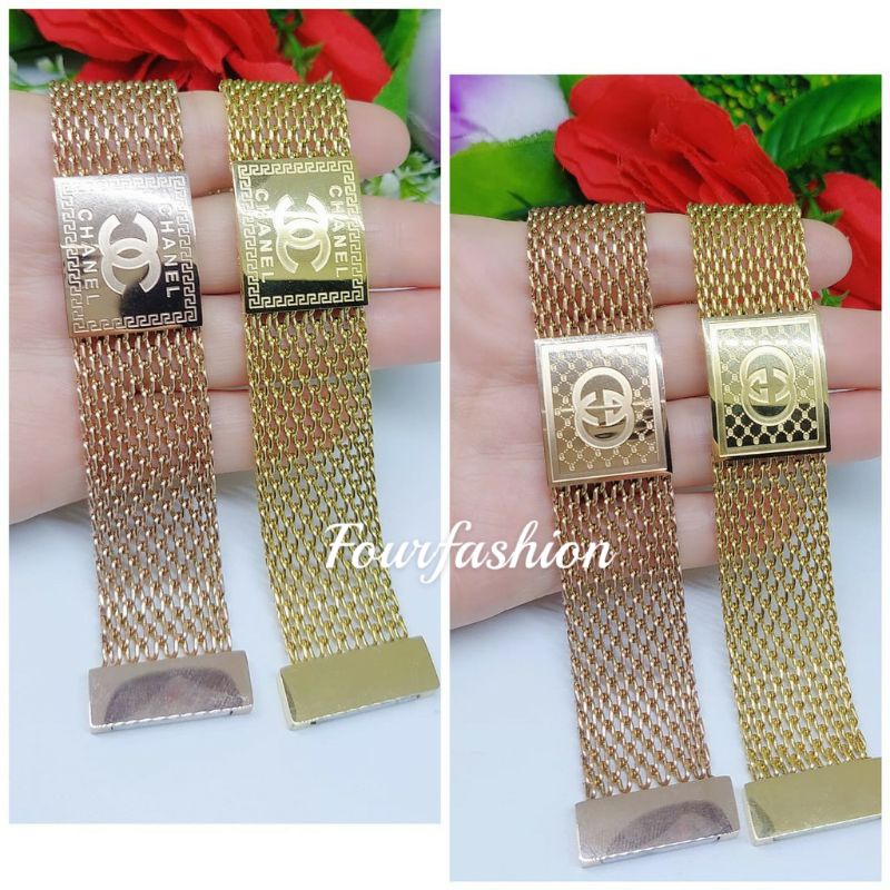 FF Gelang Titanium Magnet Premium Lapis Emas