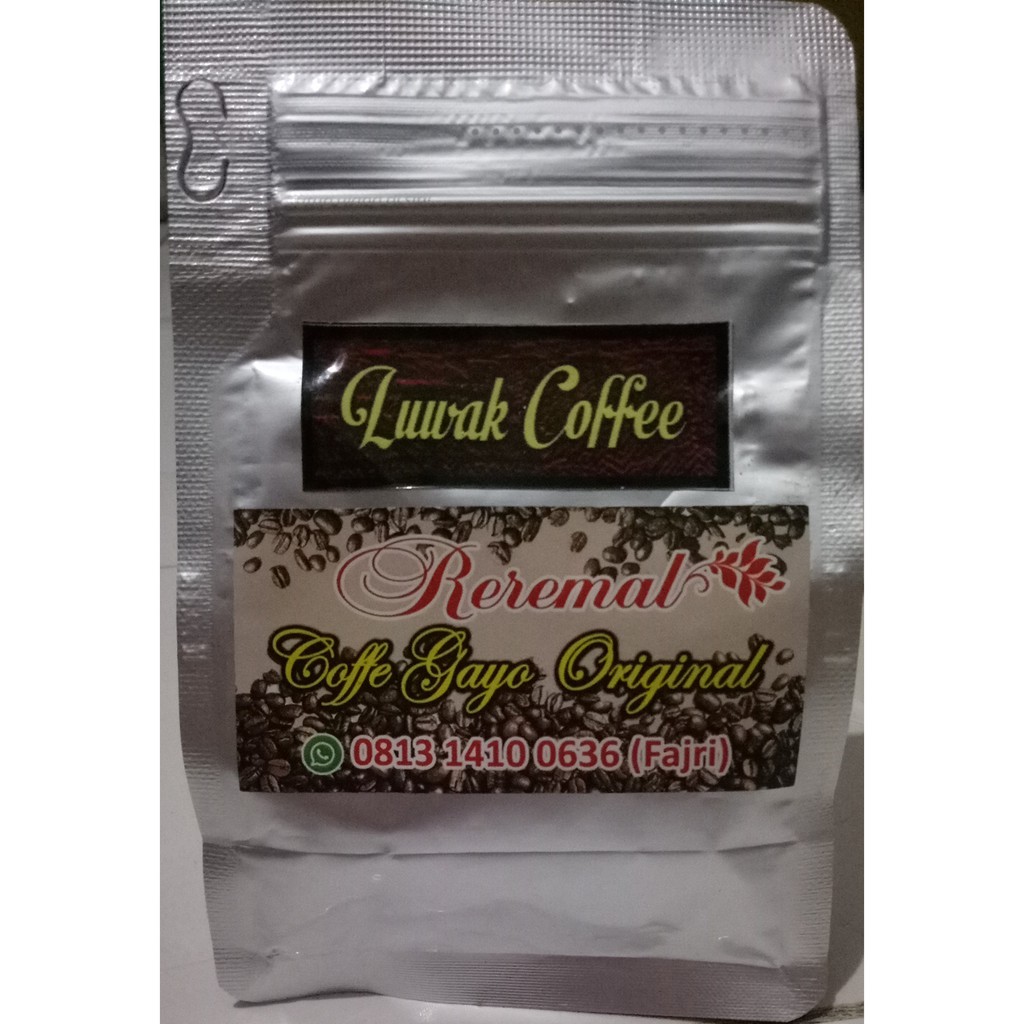 

Luwak Liar Kopi Gayo Reremal GRADE 1