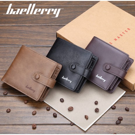 Dompet Pendek Lipat Kulit Pria Baellerry Wallet D1305