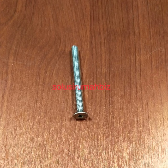 BAUT FULL DRAT 6MM PANJANG 55MM U SIFON SIVON WASTAFEL KEPALA PLUS +