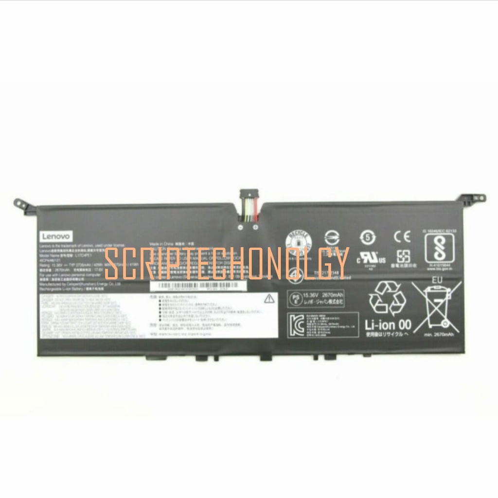 Ori Baterai SCLenovo Yoga S730-13 L17C4PE1 L17M4PE1 5B10R32748 928QA232H