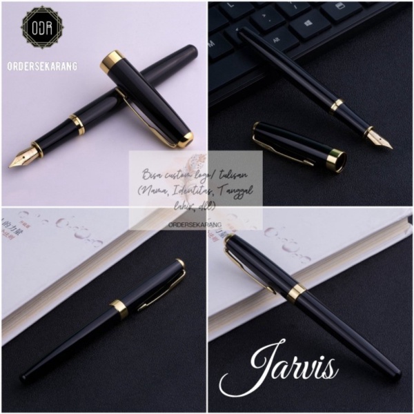 

Jual BALLPOINT PULPEN PENA KALIGRAFI TINTA JARVIS CUSTOM GRAFIR LASER KADO - JARVIS Hitam Polos Diskon