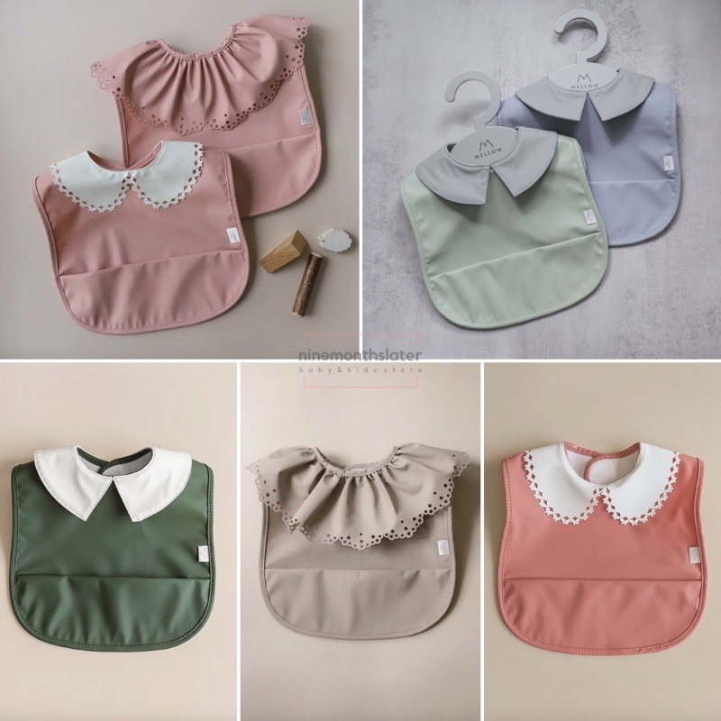 Mellow Ballerina Papillon Waterproof Bibs - Slaber Anak Bayi Lucu Pita Ribbon Bib Bip Baby