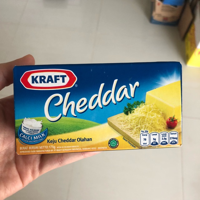 

Keju Kraft Cheddar 170gram