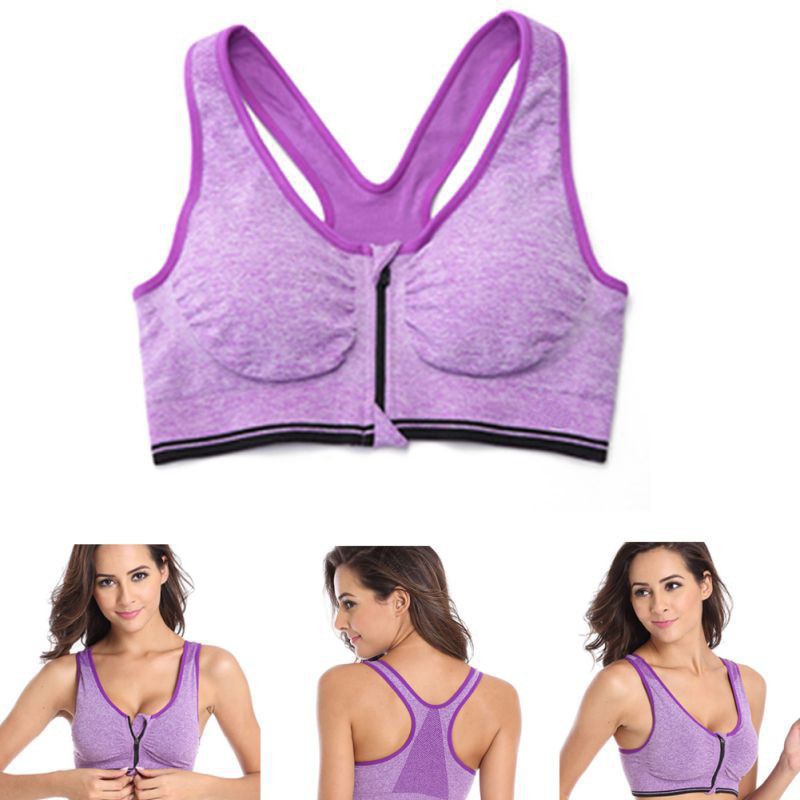Sport Bra Resleting Depan