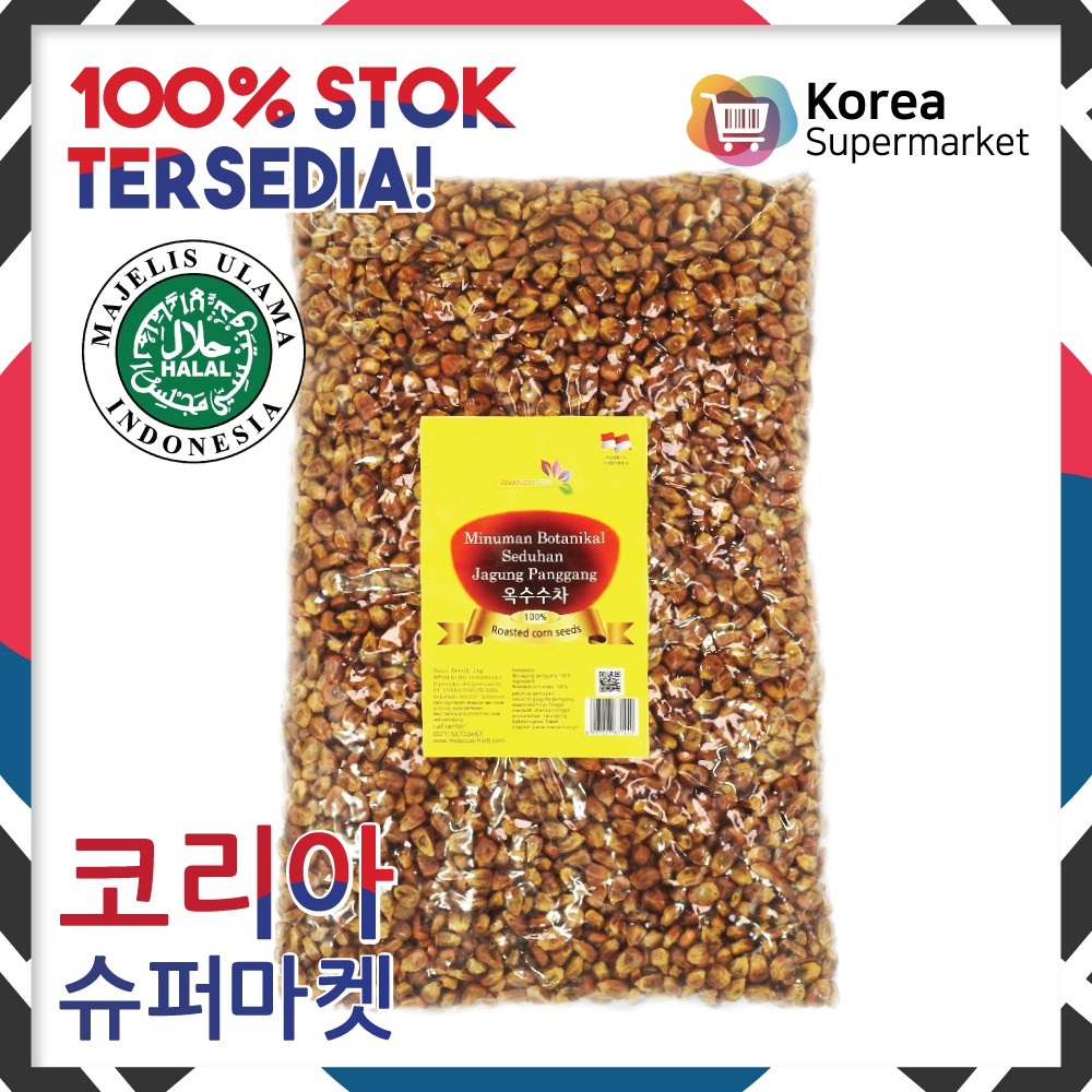 

JAGUNG PANGGANG / ROASTED CORN 1 KG JAVA SUPER FOOD