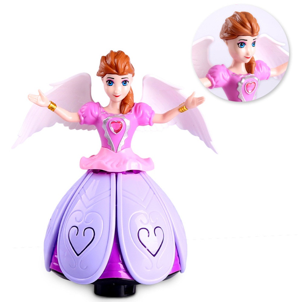 MAINAN BONEKA ANGEL GIRL DANCING BISA MENARI DAN BERNYANYI FUNGSI LAMPU SUARA