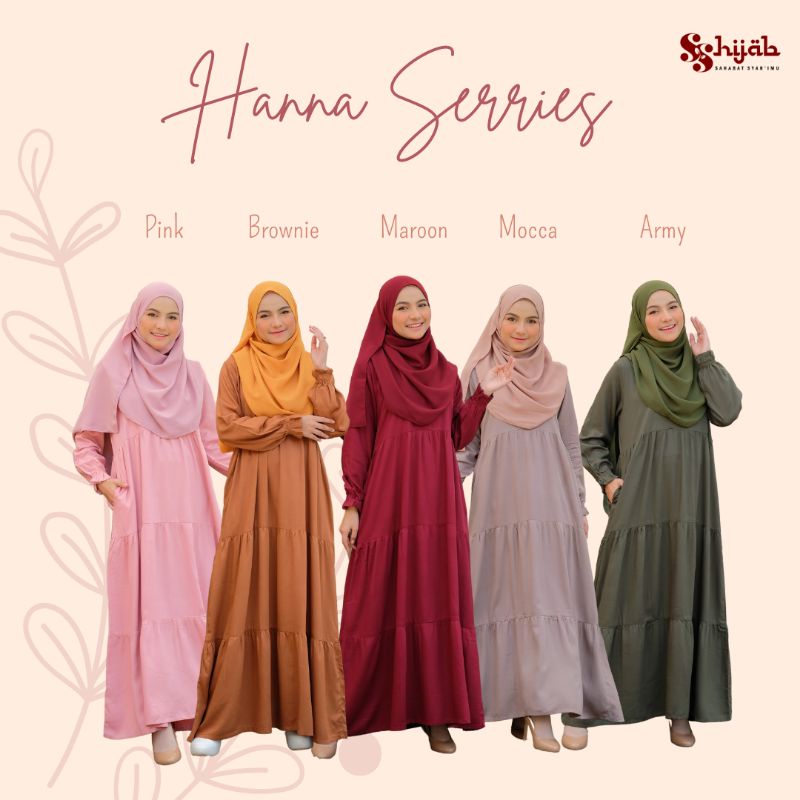 Gamis Hanna serries Rayon Twill by Hijab SS