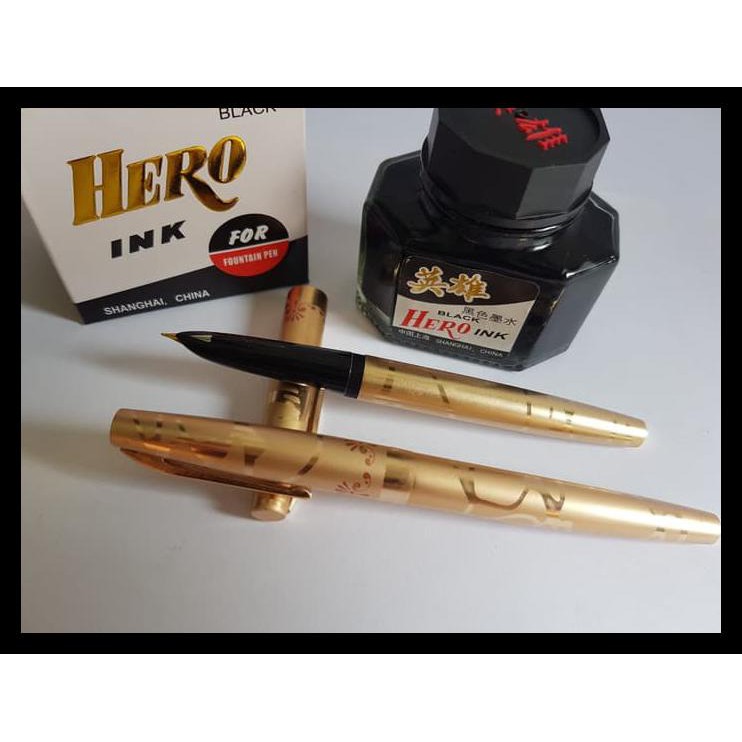 

BANTING HARGA PAKET MURAH..FOUNTAIN PEN GOLD FEATHER+ TINTA HERO.PENA ISI ULANG. PAKET ALAT TULIS