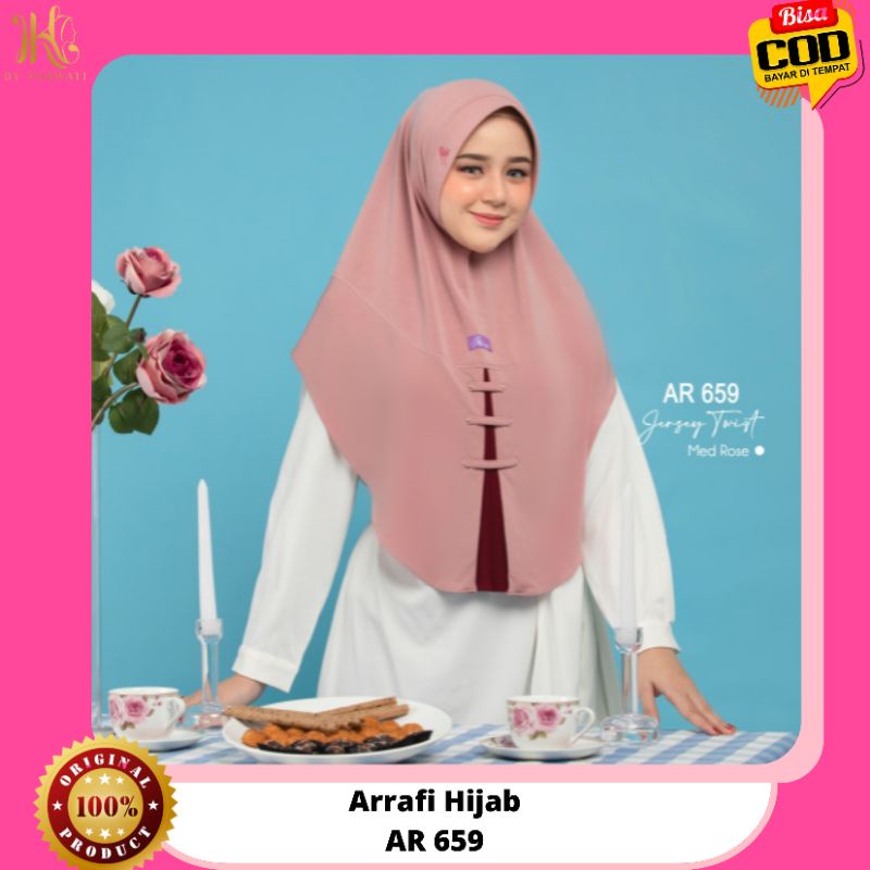 Arrafi Jilbab Hijab Kerudung Bergo Instan Ar 659 Terbaru Terlaris 2022 Bisa Cod Distributor Arrafi P