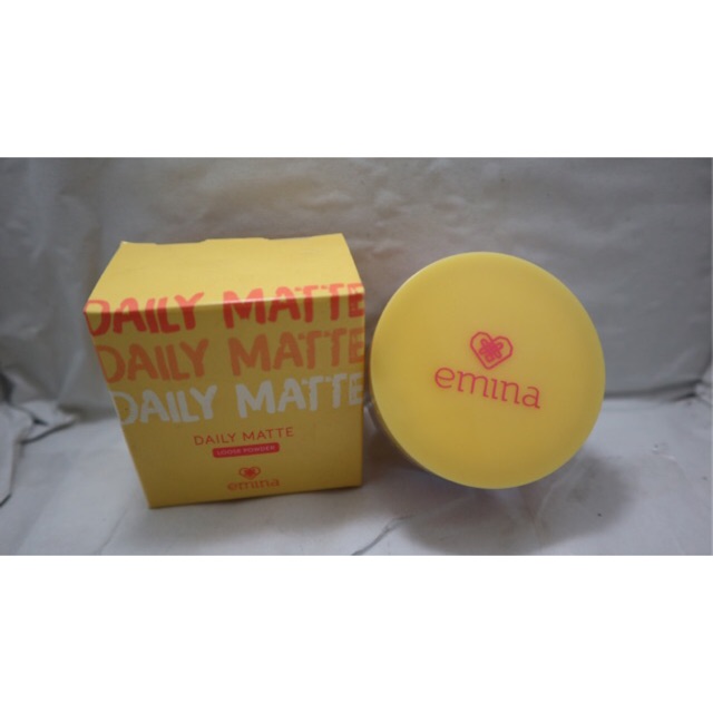 [ compact ] eminal daily matte compact powder - bedak padat emina daily matte 11 gr