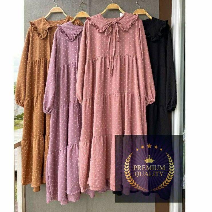 Siap Kirim.. ZULFA MIDI DRESS CRINKLE URAGIRI