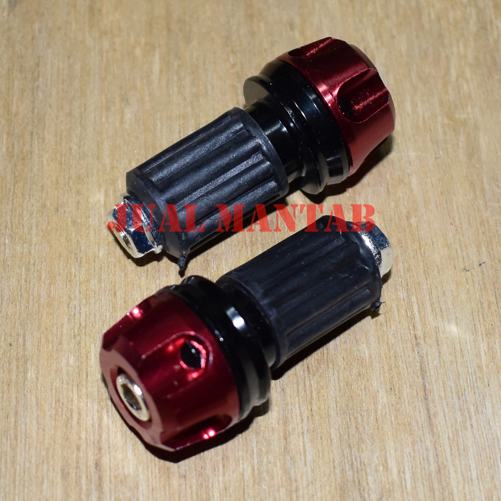 Jalu Stang Motor l Variasi Aksesoris Motor Jalu Setang Atau Bandul Pelindung Stang Motor Bahan Alumunium CNC 2 Tone PNP 6025 BAD Beat l Mio l Vario l Aerox l Vixion l Supra l Dll Universal Murah