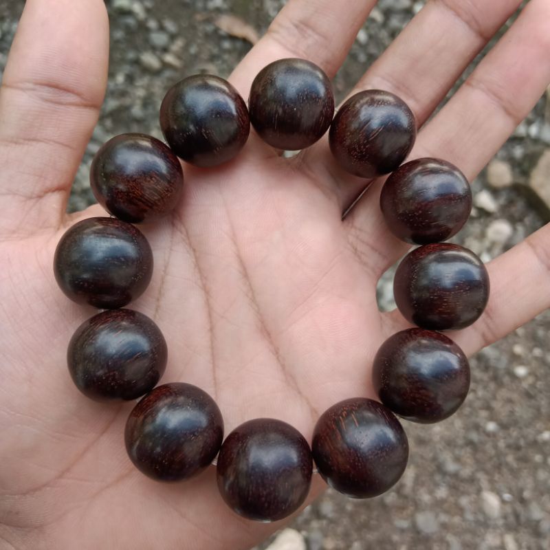 GELANG KAYU GALIH ASEM JUMBO SUPER SIZE 18MM ORIGINAL