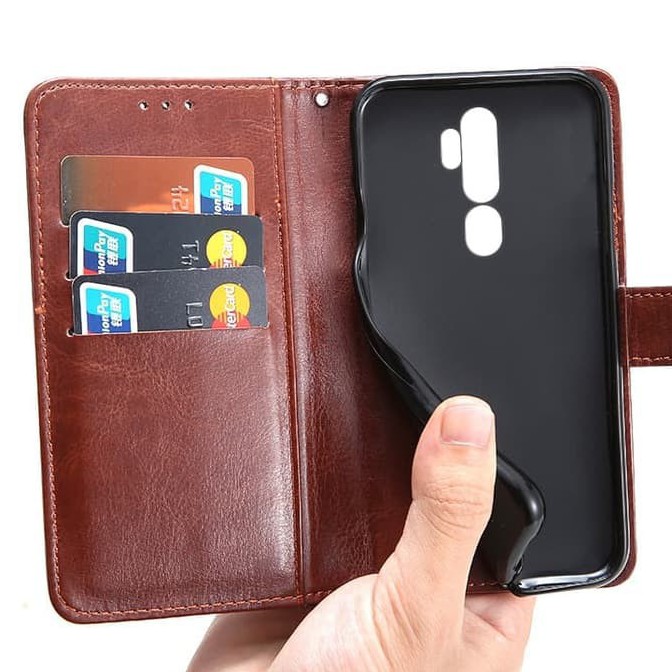 OPPO A9 2020 Flip Wallet Leather Case  Premium