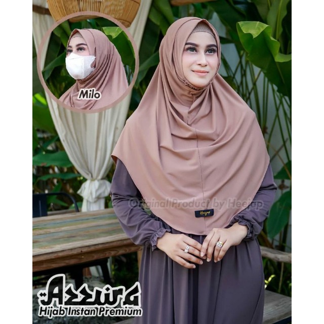 HIJAB EARLOOP BERGO lNSTAN AZZURA || BY HEEJAP