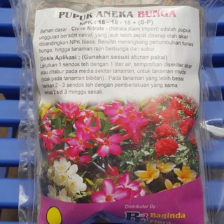 Pupuk Aneka Bunga 15-18-15+SP 500Gr Cocok Untuk Semua Tanaman Bunga