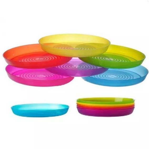 Promo Ikea Piring Plastik Anak Balita Set 6 Kalas Plate Murah
