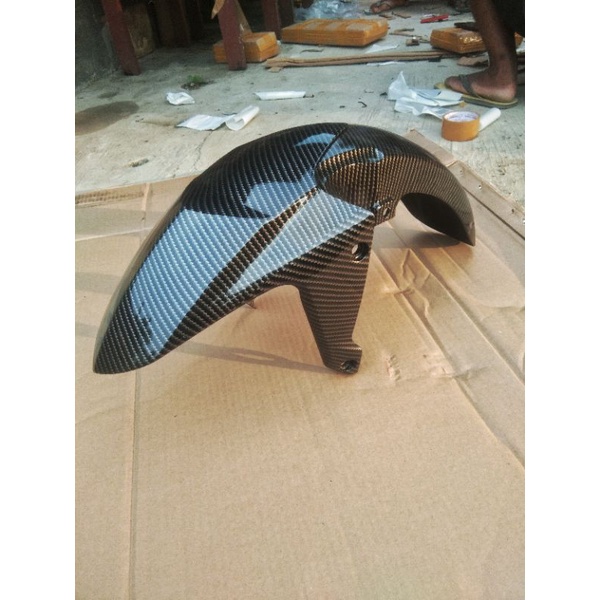 spakbor supra gtr spakbor depan supra gtr carbon  spakbor depan