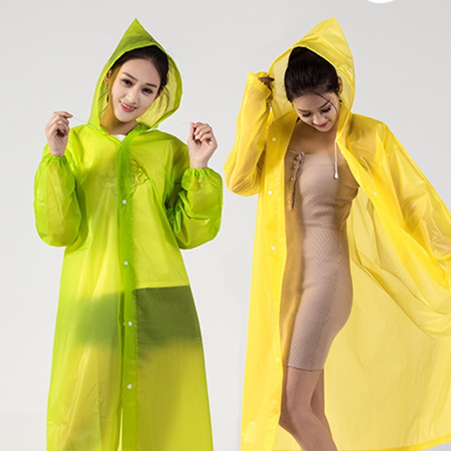 99K Jas Hujan Plastik Terusan Dewasa Lightweight Raincoat