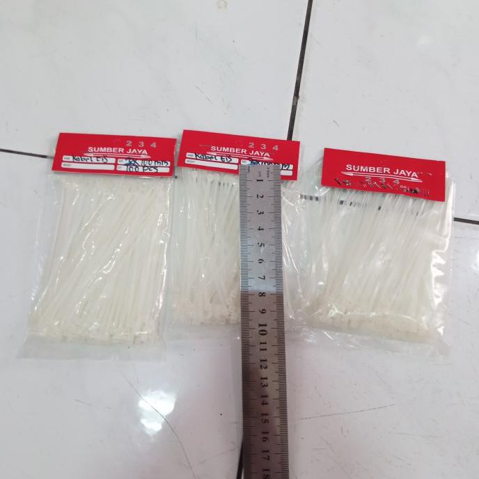 

100 Buah / 1 Kantong Kabel Ties Tali Jiret 10 Cm Lebar 3 Mm