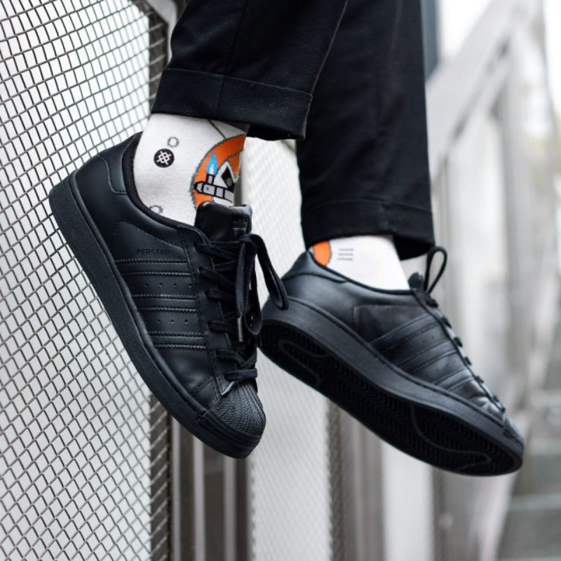 black superstar sneakers