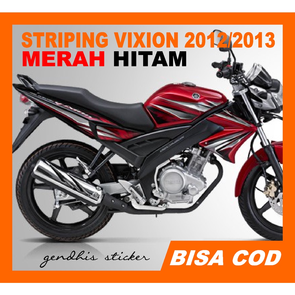 striping vixion old merah hitam tahun 2012 2013