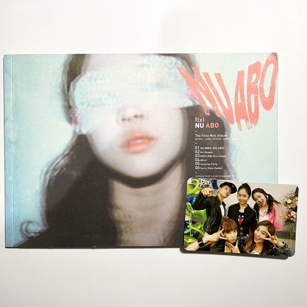 f(x) NuAbo Album with group Photocard CD Kpop Unsealed