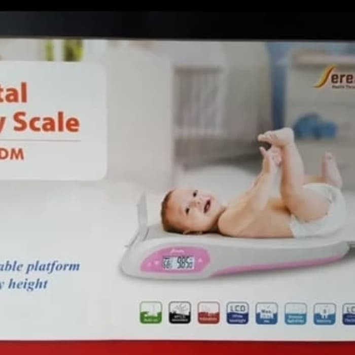 Timbangan Digital Serenity (pengukur berat badan + tinggi bayi)