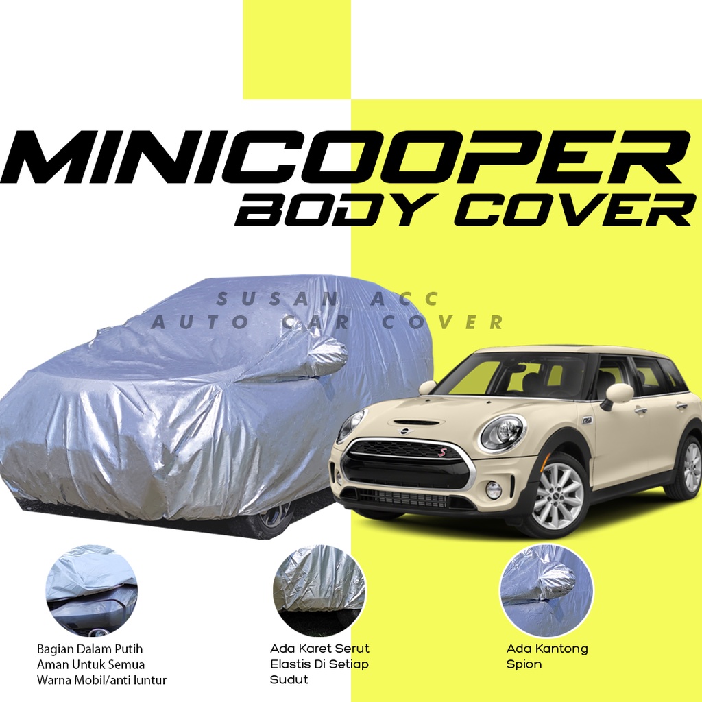 Body Cover Mobil minicooper Sarung Mobil Mini Cooper/agya/ayla/brio/brio rs/brio satya/brio lama/new brio/all new brio/brio 2021/yaris/yaris lama/yaris bakpao/yaris pakpau/hyundai/hyundai accent/civic lx/corolla/corolla great/great corolla/picanto/march