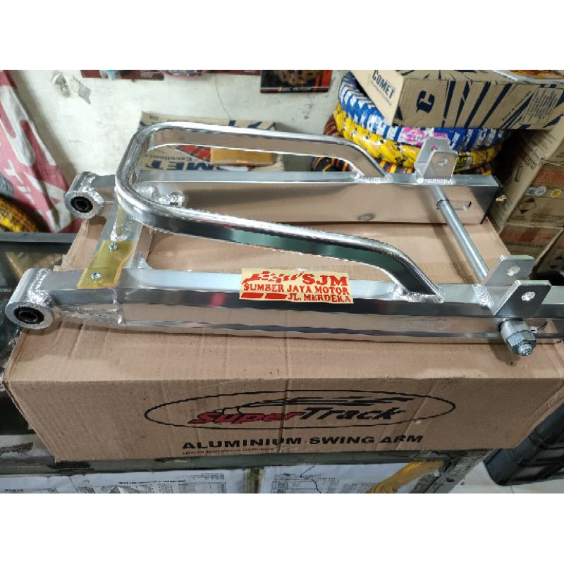 Swing arm supertrack new RX-King . Sasis supertrack RX-King stabiliser atas