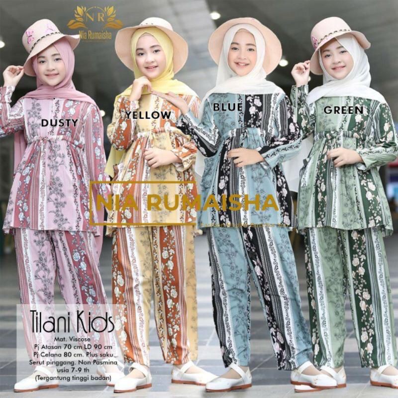 ONE SET KIDS TILANI BY NIA RUMAISHA // SETELAN ANAK // PAJAMAS KIDS