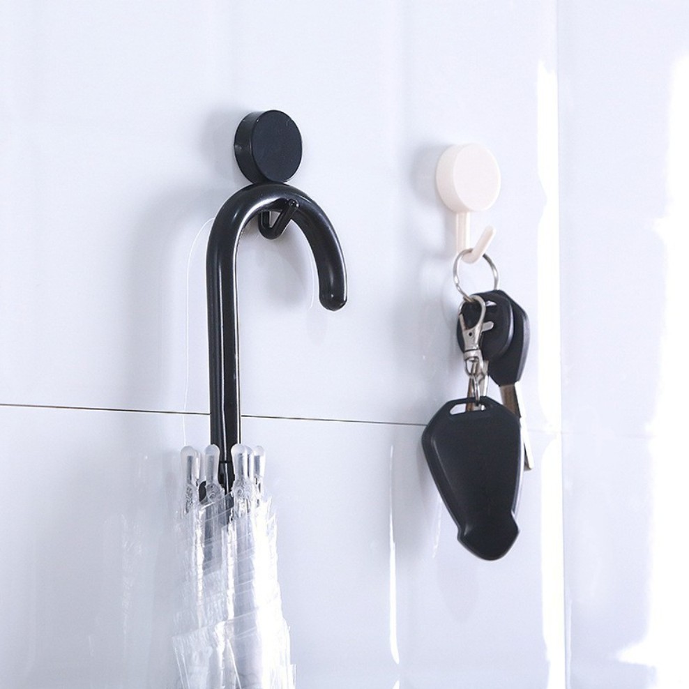 Gantungan Baju Hook Bulat Gantungan Tempel Tembok Dinding Dapur Serbaguna Wall Hook Kait Bulat