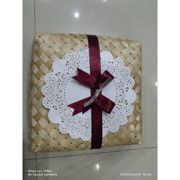 

besek cantik pita 22x22