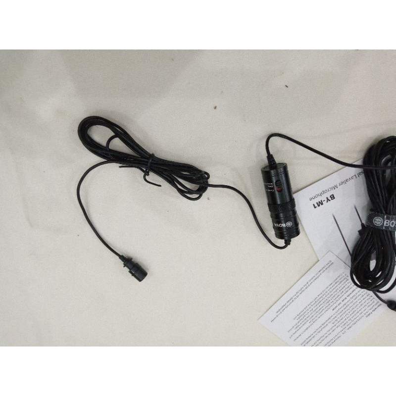 Mic BOYA BY-M1, BY M1 Lavalier Microphone Micro Cravate Clip on DSLR H BOYA