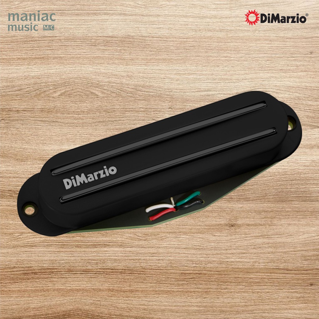 DiMarzio DP185BK Half Track - Pickup Gitar. Single Coil. Bright Sound. Hum Cancelling