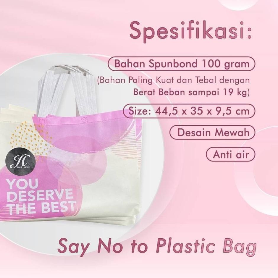 

New - Jims Honey - Goodie Bag Besar - Tas Belanja 시
