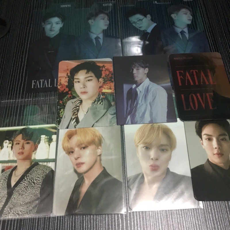 PHOTOCARD MONSTA X FATAL LOVE CHANGKYUN SHOWNU KIHYUN MIHYUK HYUNGWON JOOHEON LENTI MESSAGE CARD